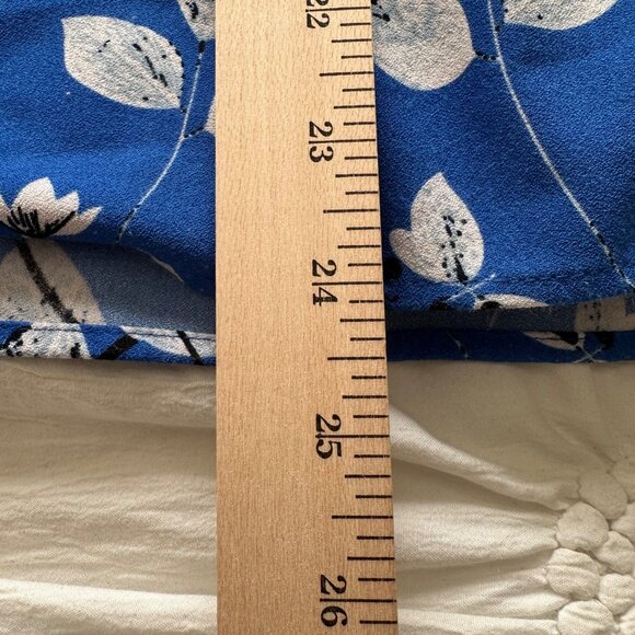 Hilary Radley Womens Blue Dark Floral Sleeveless Blouse XXL Beachy Tropical - Picture 9 of 9